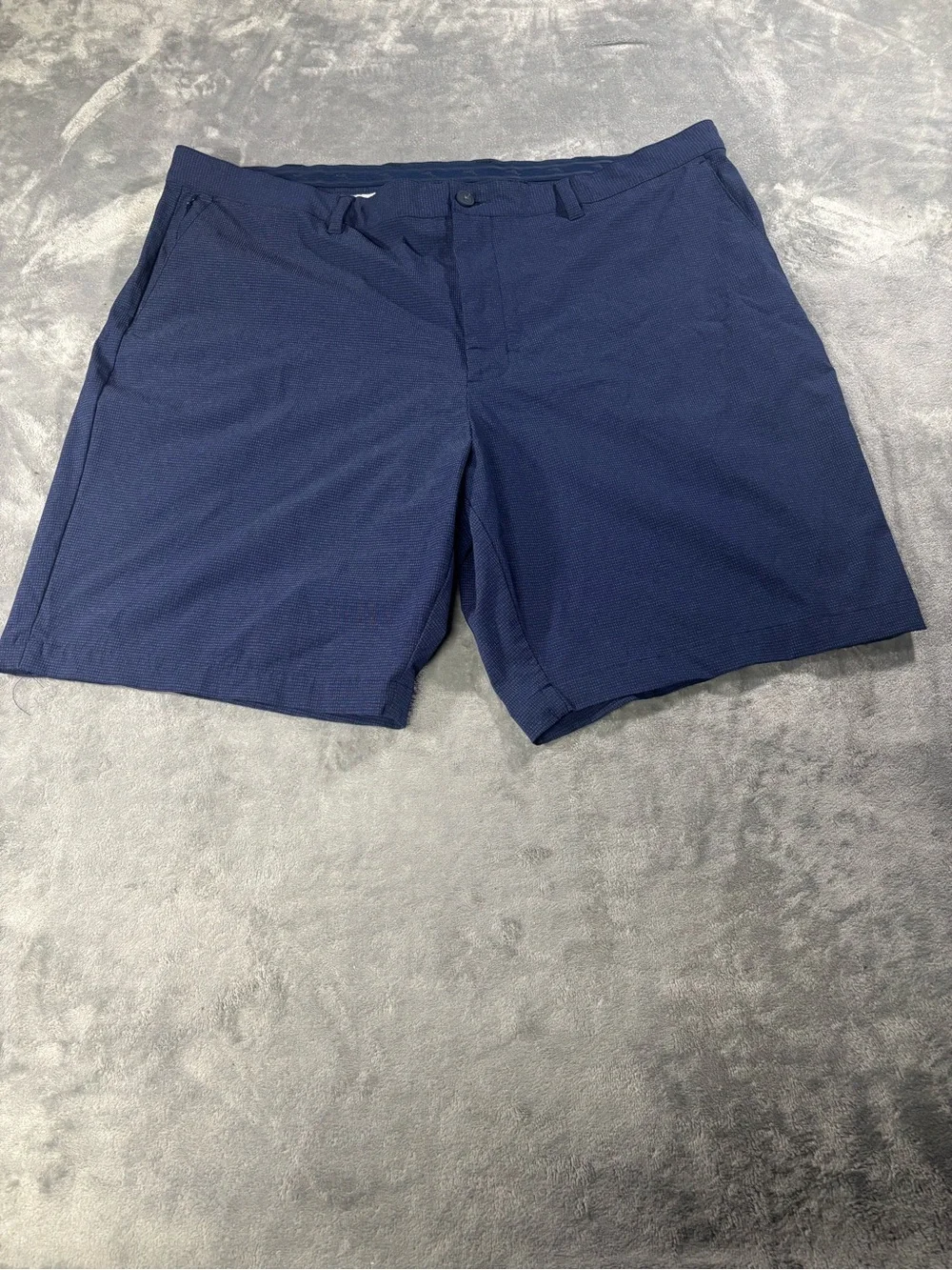Tommy Bahama Navy Flat-Front Performance Shorts